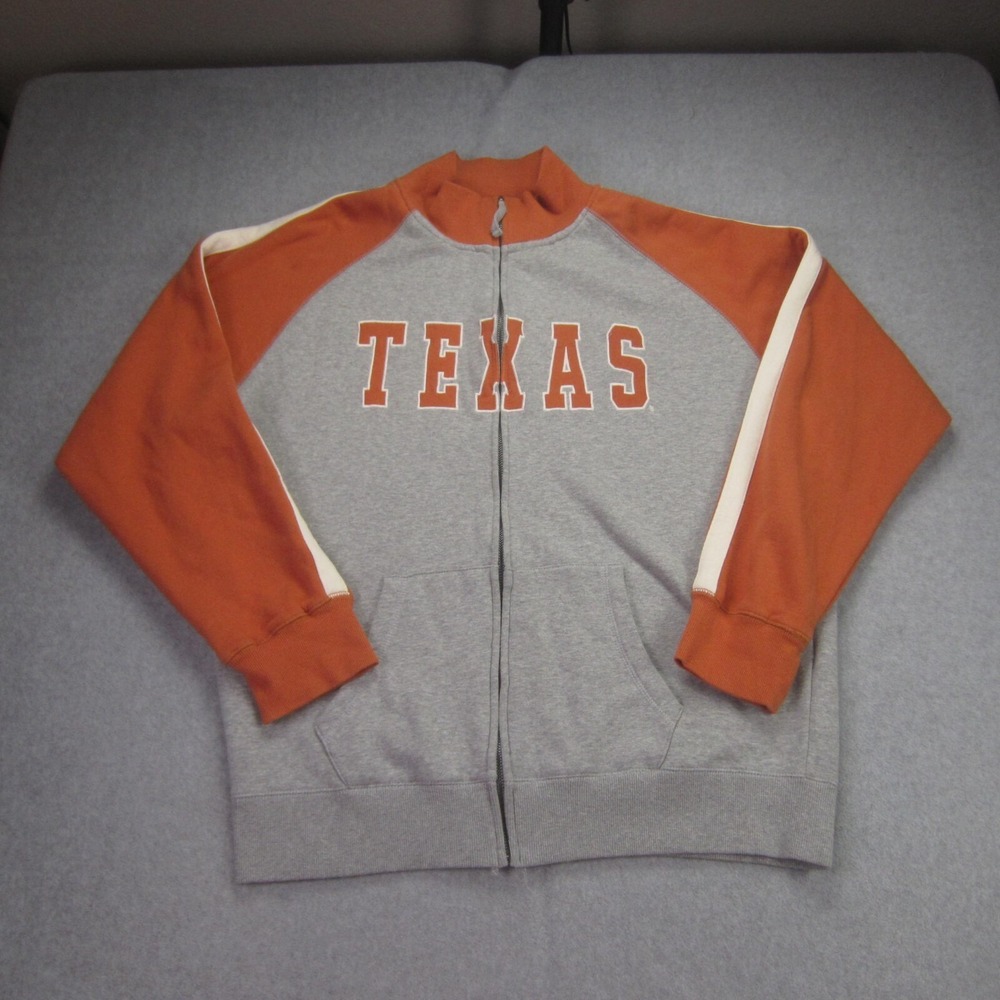 Texas Longhorns Jacket Womens XL Orange Full Zip Embroidered Campus Heritage‎